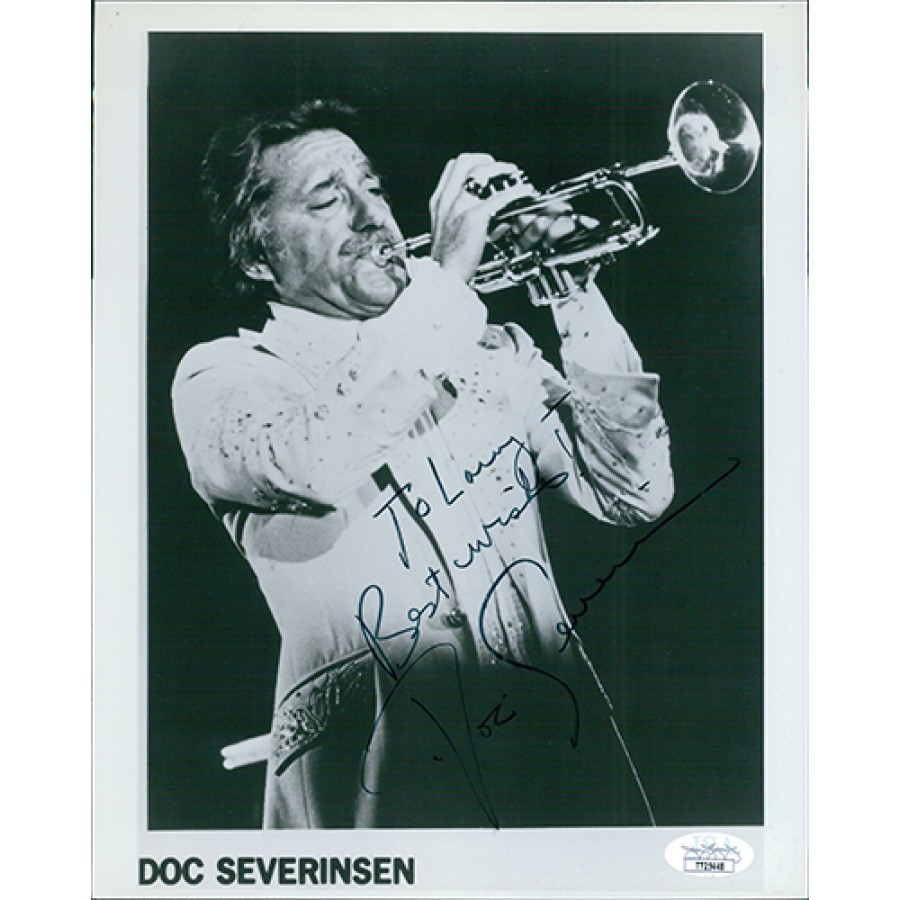 Doc Severinsen The Tonight Show Band Signed 8x10 Glossy Photo JSA